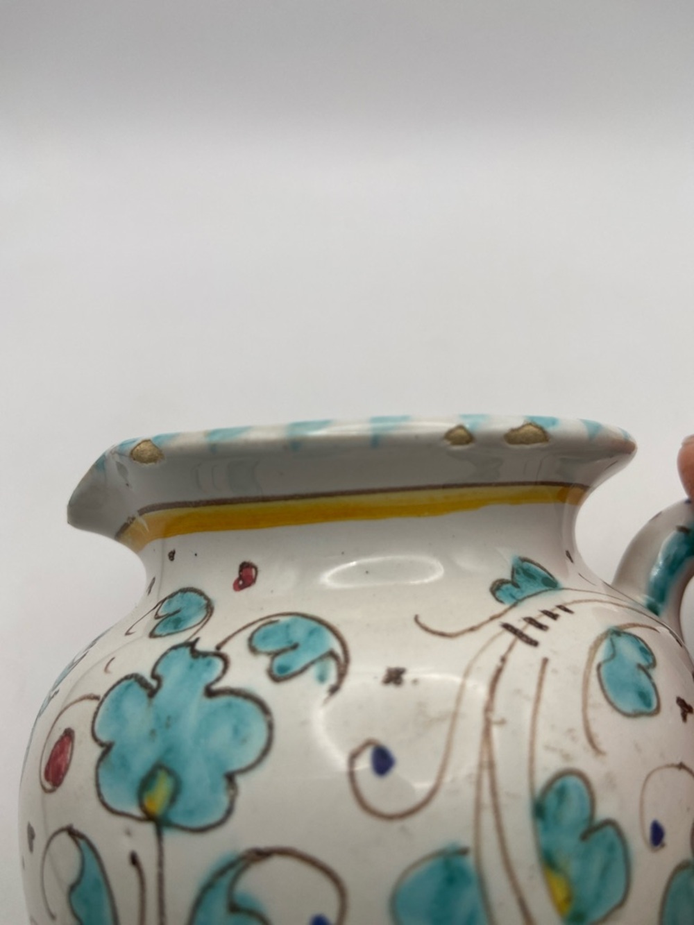 Hand Crafted Deruta Orvieto Rooster Creamer & Sugar Bowl Set Vintage - Picture 8 of 9